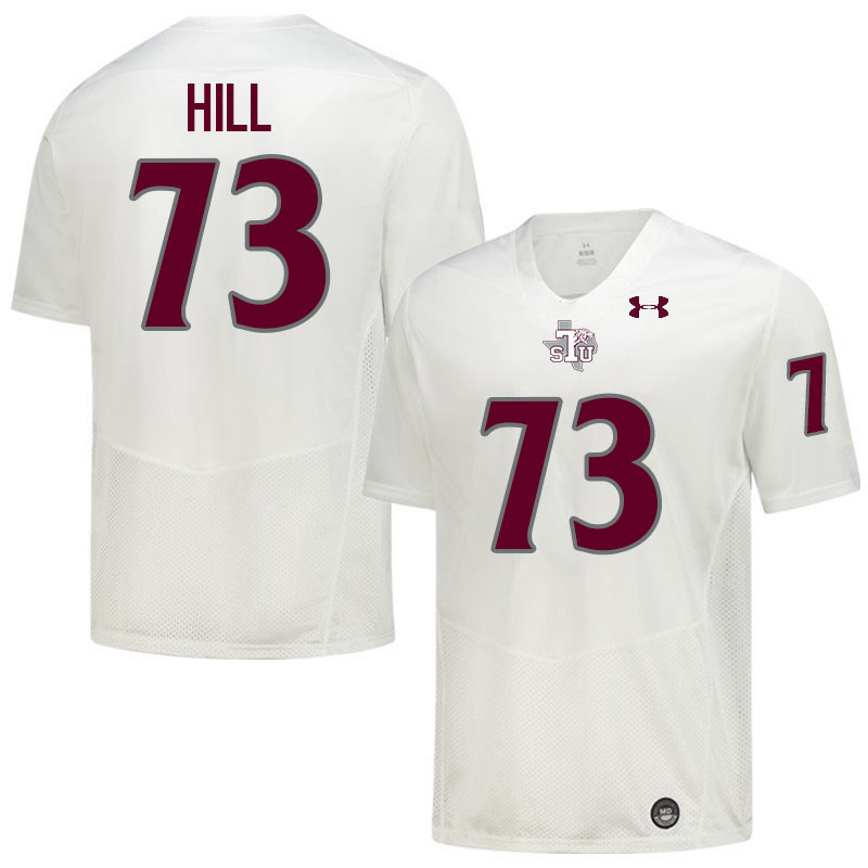 Texas Southern Tigers #73 Winston Hill College Football Jersey,Uniforms Stitched-White